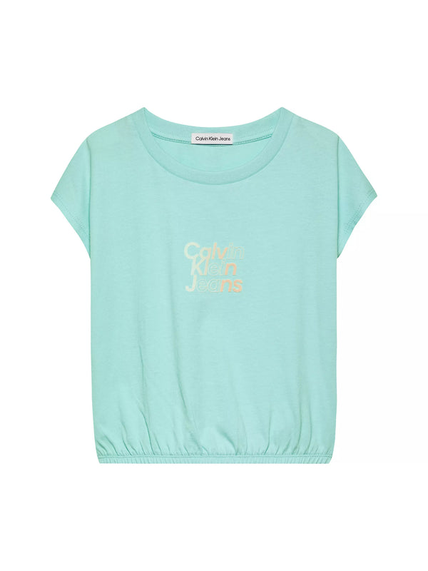Mädchen T-Shirt Gradient Flock Shirt IG0IG02432 Blue Tint