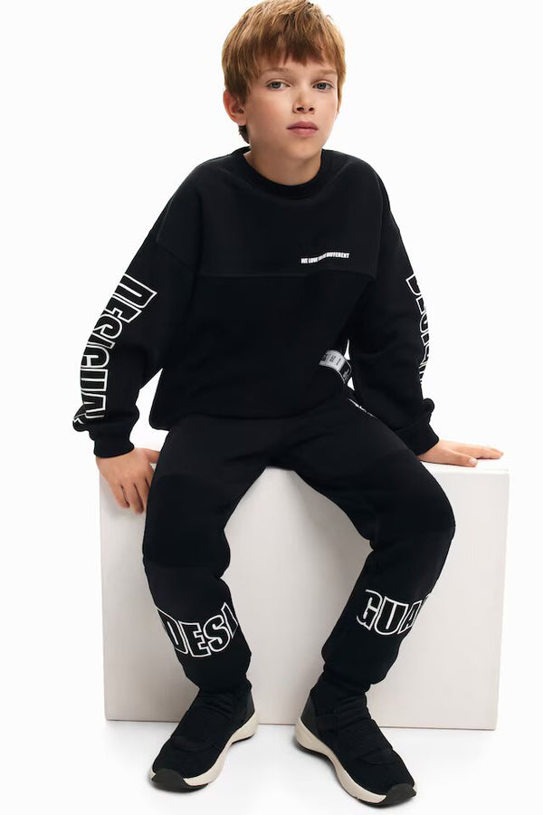 Jungen Sweater Sweat Amaru Schwarz