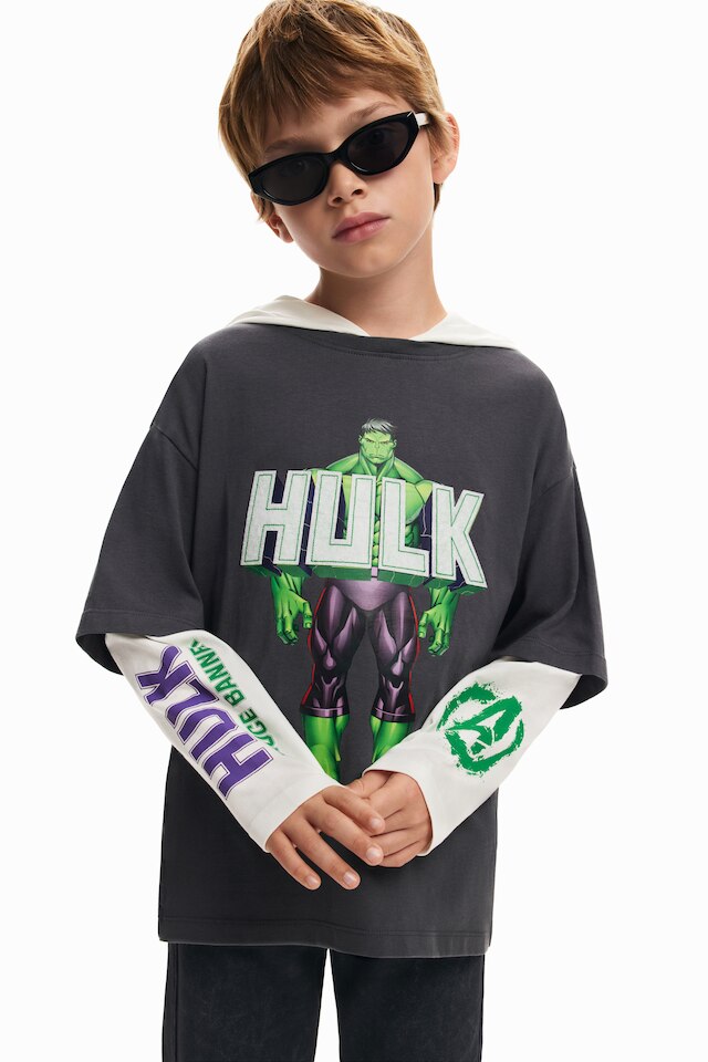 Jungen Langarmshirt Hulk Marvel Ts Grau