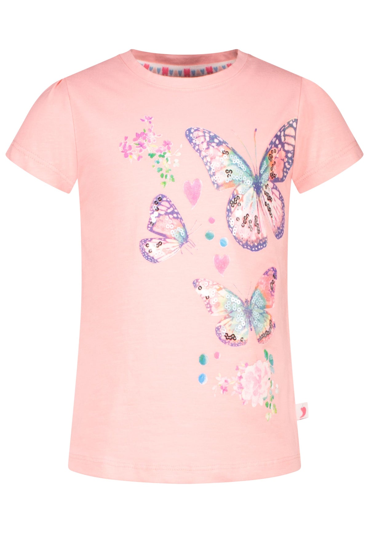 Mädchen T-Shirt 43112853 Butterfly Sequins Melon