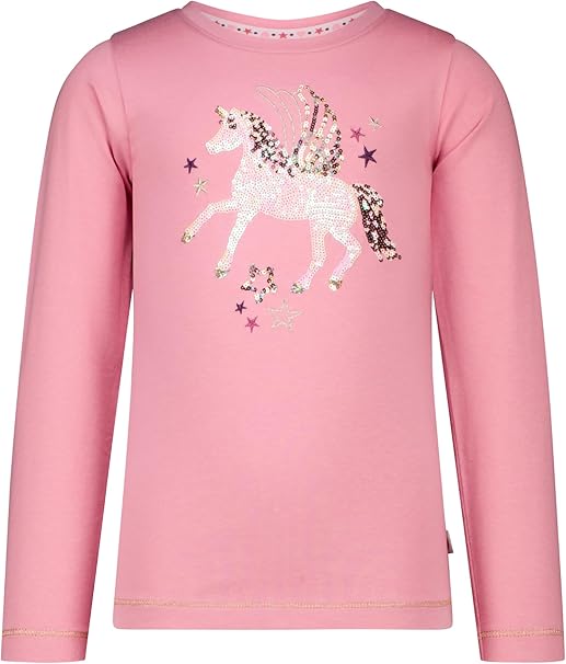 Mädchen Langarm Shirt Sequins Unicorn 5452013845 Rosa