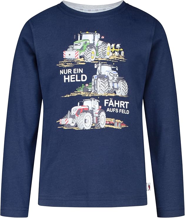 Jungen T-Shirt Three Tractor 5452013774 Blau