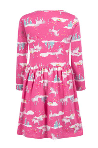 Mädchen Kleid Schmetterlinge 933101 Pink