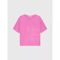 Mädchen T-Shirt Puff Hero Logo IG0IG02346 Pink