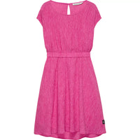 Mädchen Kleid Crinkle Fit Flare Dress IG0IG02484 Pink