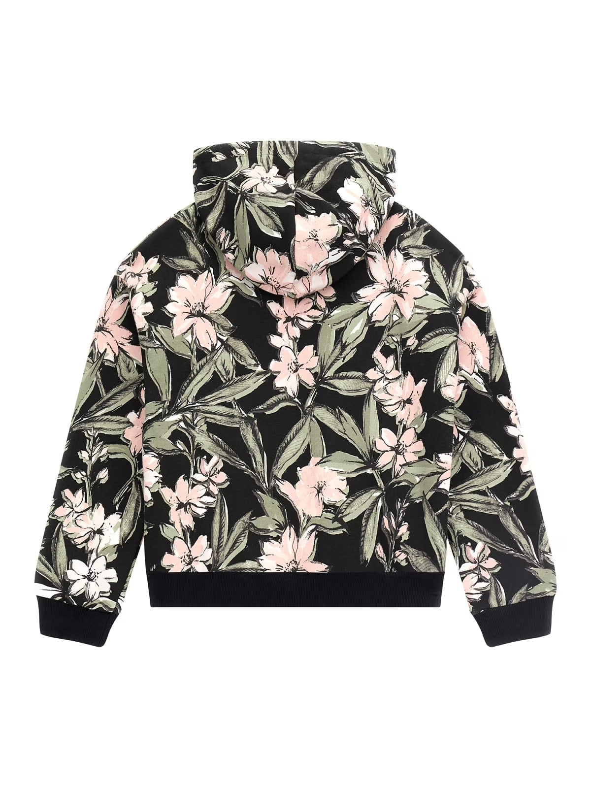 Mädchen Hoodie J4BQ23 KAD73 Schwarz Blumen