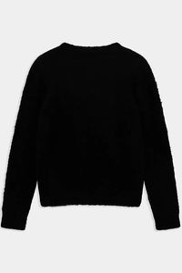 Mädchen Sweater Strickpullover J4BR07 Z3K20 Schwarz