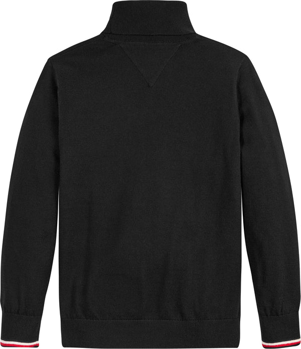 Jungen Stickpullover Rollkragen Essential Turtleneck Sweater KB0KB08505 Black