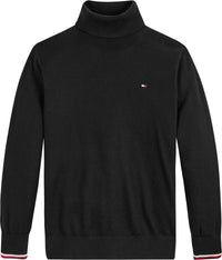 Jungen Stickpullover Rollkragen Essential Turtleneck Sweater KB0KB08505 Black