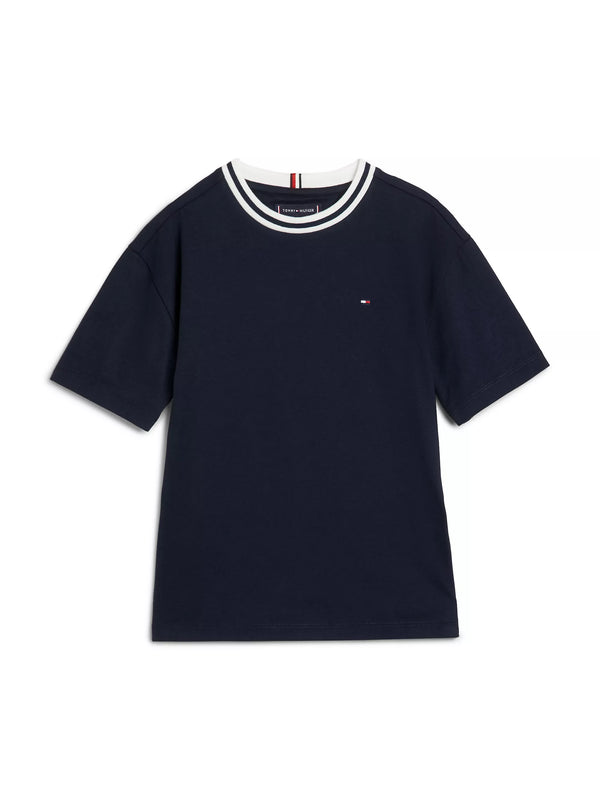 Jungen T-Shirt Varsity Collar Tee KB0KB08818 Blau