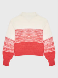 Mädchen Soft Two Tone Sweater KG0KG07107 Washed Crimson