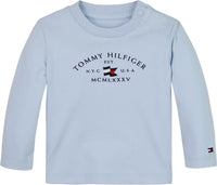 Jungen Baby Essential Printed Tee L/S KN0KN01918 Hellblau