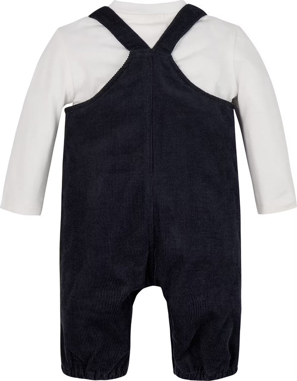 Jungen Baby Monotype Cord Dungaree Set KN0KN01920 Navy