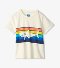 Baby Jungen T-Shirt Island Shark Graphic Tee