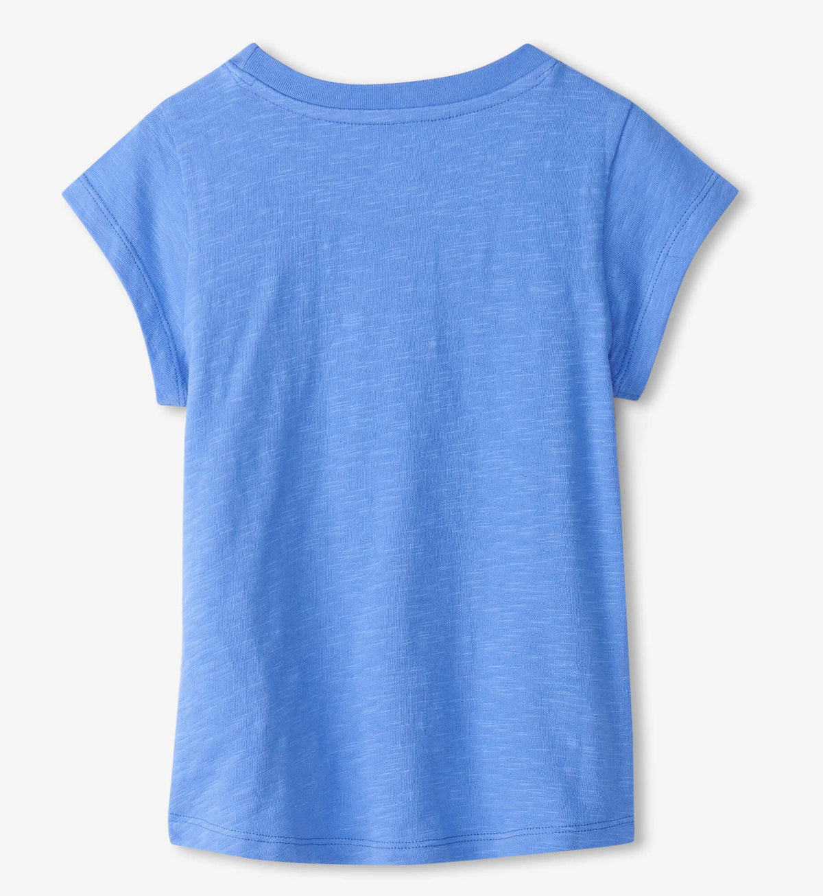 Mädchen T-Shirt You Happy Tie Front Blau