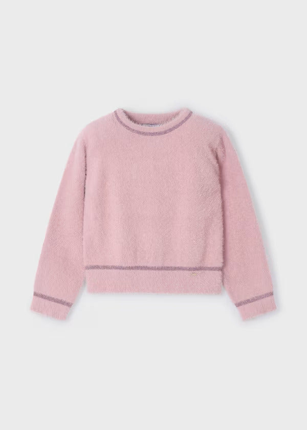 Mädchen Pullover Sweater 4353 Rosa Plüsch