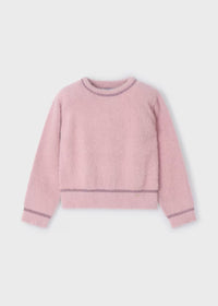 Mädchen Pullover Sweater 4353 Rosa Plüsch