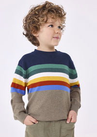 Jungen Pullover Sweater 4324 Bunt Gestreift