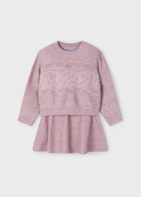 Mädchen Set Sweater Rock 4935 Rosa