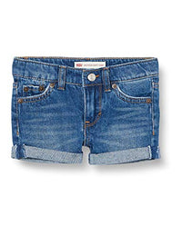Mädchen Jeans Hotpants Short kurze Hose 4E4536-MA3 Blau