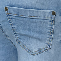 Mädchen 1201-1184 Girls Jeans High Waist Light Blue