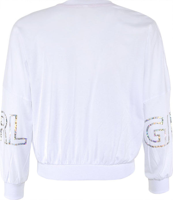 Mädchen Pullover Sweater 1201-5510 Weiss