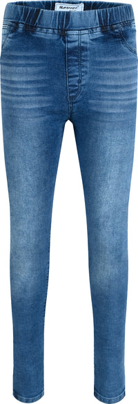 Mädchen 1212-1308 Girls Slip Waist Jeans Normal Medium Blue
