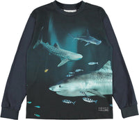 Jungen Langarm Shirt Rexton Dark Sharks