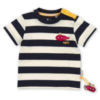 Baby Jungen T-Shirt 221202 U-Boot Blau Weiss