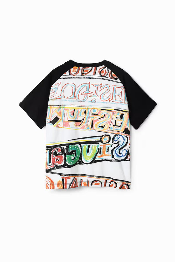 Jungen T-Shirt Mickey Letters TS White