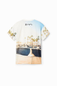 Jungen T-Shirt Aqua TS White