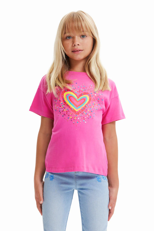 T-Shirt TS Heart Rosa