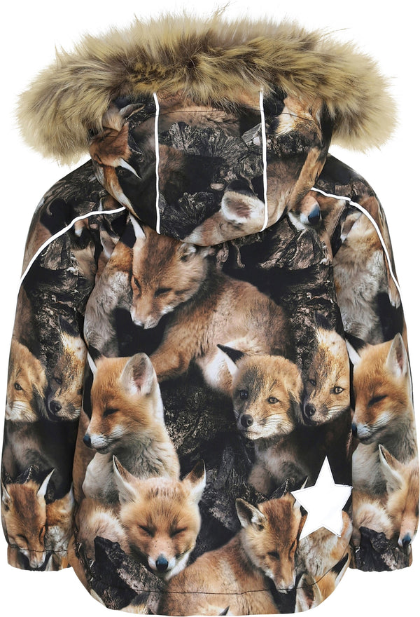 Jungen Winterjacke Jacke Hopla Fur Fox Camo