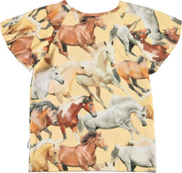 Mädchen T-Shirt Rachel Horse Dreams Gelb