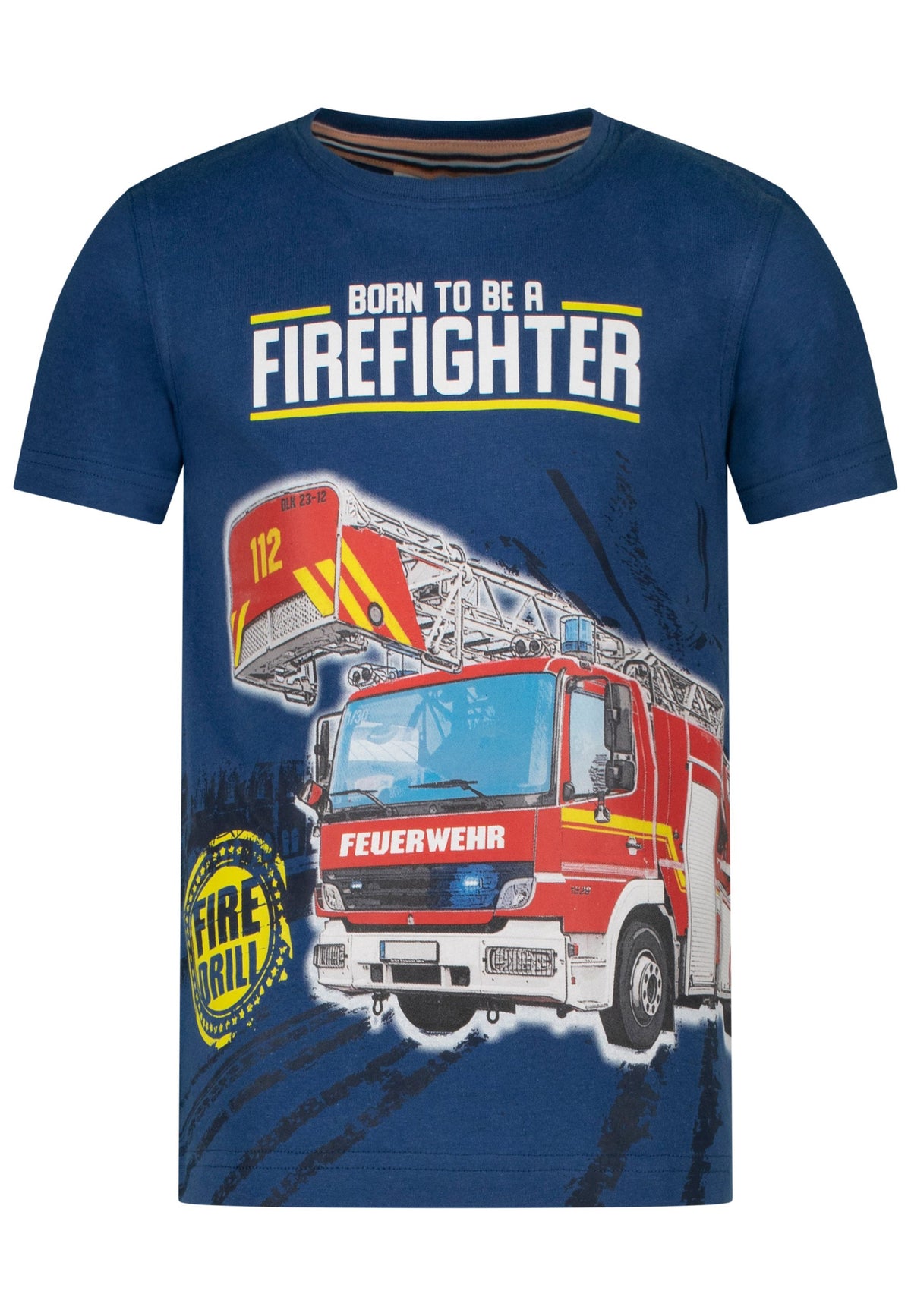 Jungen T-Shirt Firefighter Print 33112783 Indigo Blue