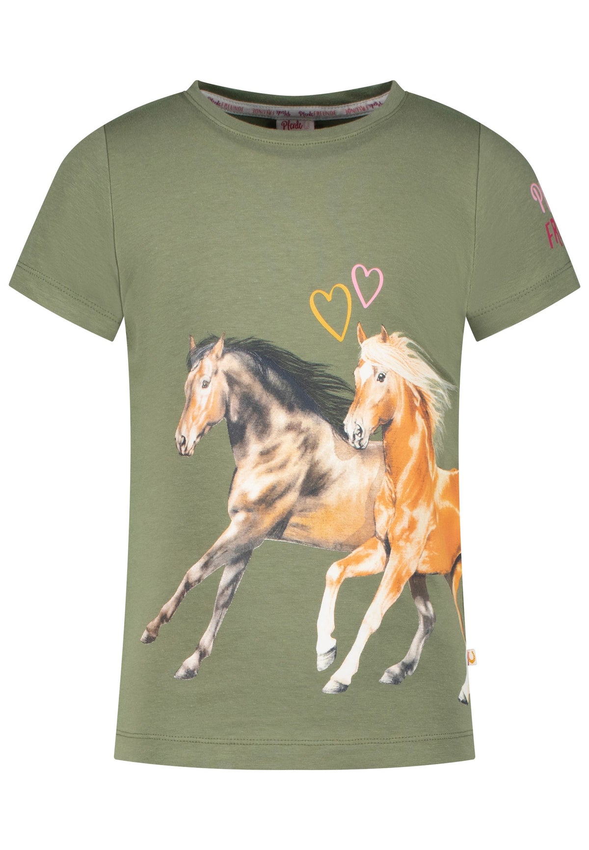 Mädchen T-Shirt 33812824 Print Horses Grün