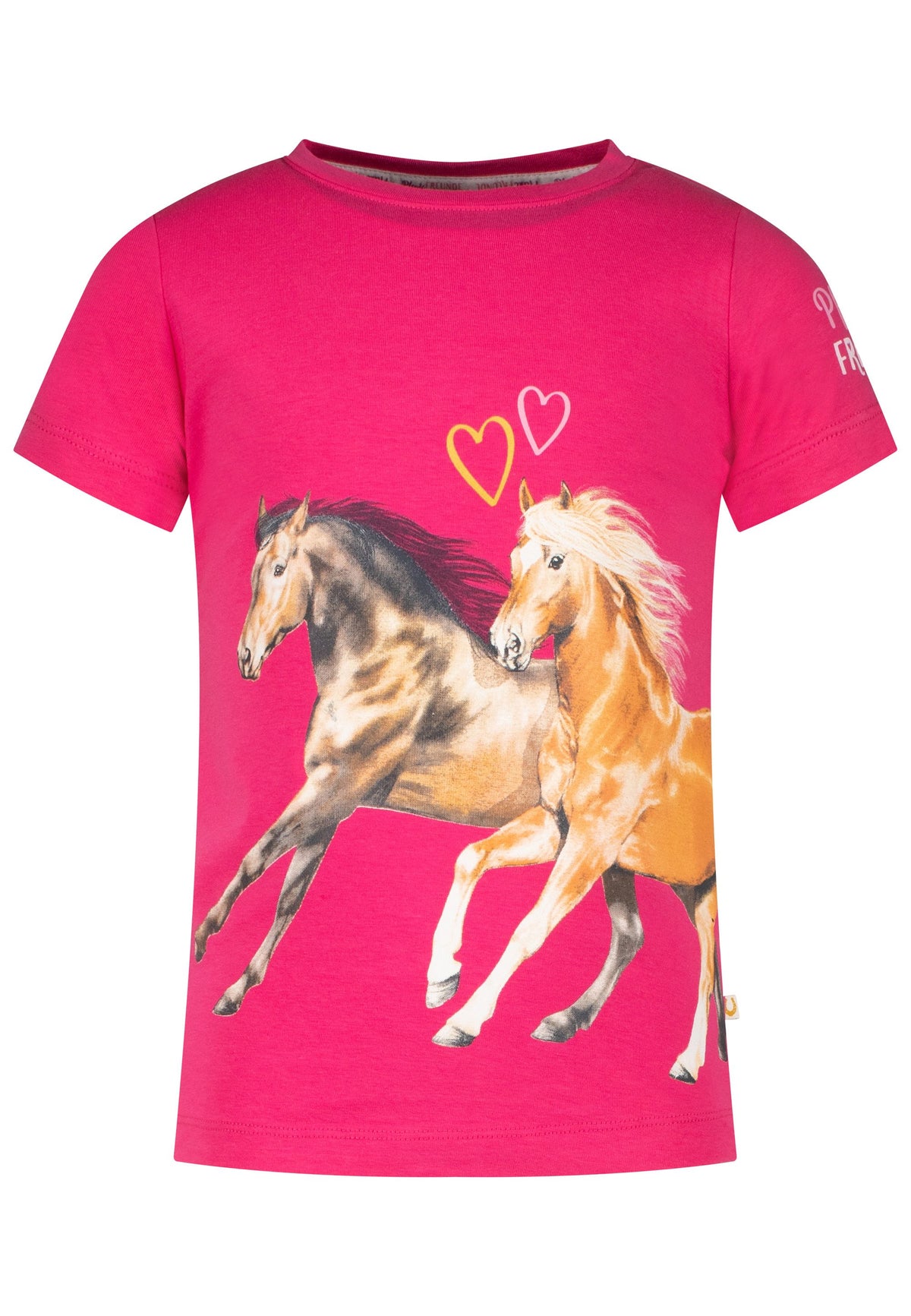 Mädchen T-Shirt 33812824 Print Horses Magenta