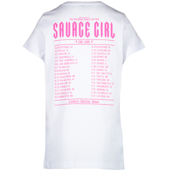 Mädchen T-Shirt Savage TS White