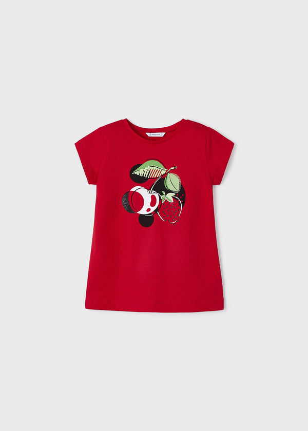 Mädchen T-Shirt 3070 Rojo