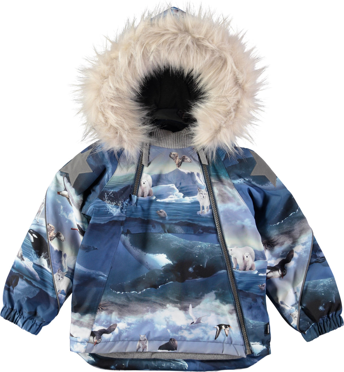 Jungen Winterjacke Jacke Hopla Fur Arctic Landscape