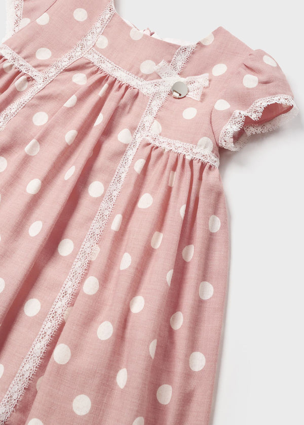 Baby Mädchen Kleid 1946 Rosado