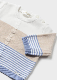 Baby Set Strickpullover Sweater Hose 1507 Azure