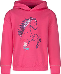 Mädchen Pullover Hoodie Horses 33111830 Pink
