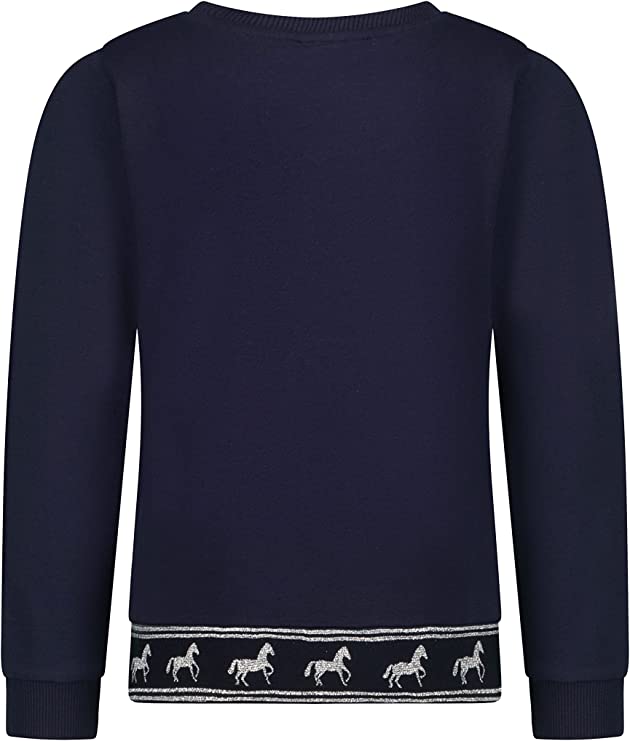 Mädchen Pullover Sweatshirt 25111851 Horses Navy