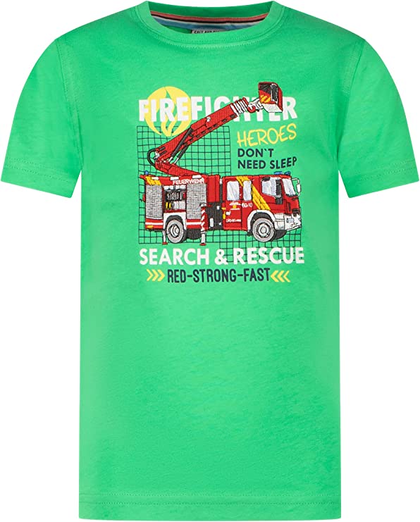 Jungen T-Shirt Firefighter EMB Print 33112764 Spring Green