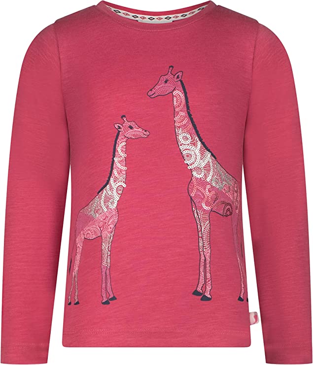 Mädchen Langarm Shirt 25113835 Longsleeve Giraffes Anemone