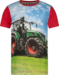Jungen T-Shirt Tractor Print 33112750 Rot