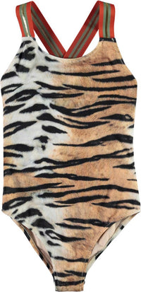 Mädchen Bademode Badeanzug Neve Tiger Stripes