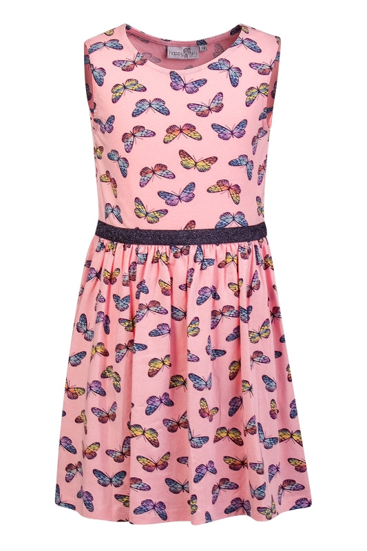 Mädchen Kleid Rosa Schmetterlinge 931300