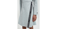 Mädchen Kleid Logo Punto LS Wrap Dress Grey IG0IG00718